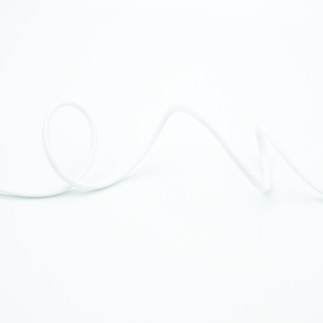 Cordon tressé - 3 mm - blanc (st01)