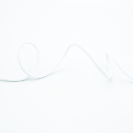 Cordon tressé - 3 mm - blanc (st01)
