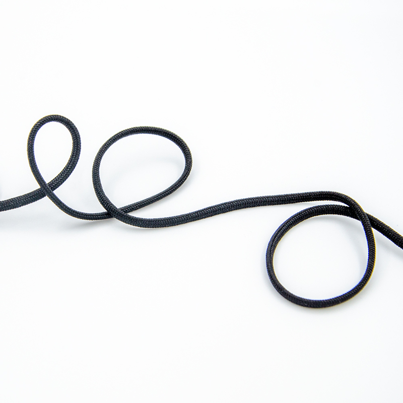 Lace cord braided - 3mm - black (st14)