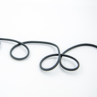 Braided cord - 3mm - dark grey (st38)