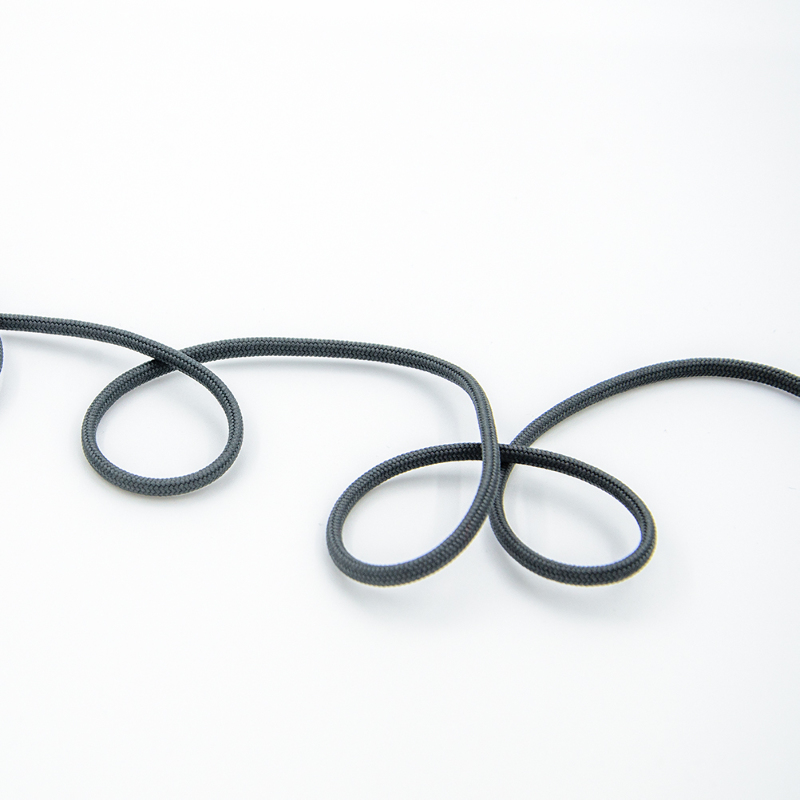Braided cord - 3mm - dark grey (st38)
