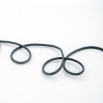 Cordon tressé - 3 mm - gris foncé (st38)