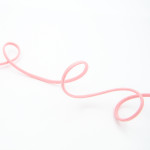 Lace cord braided - 3mm - rose (st74)