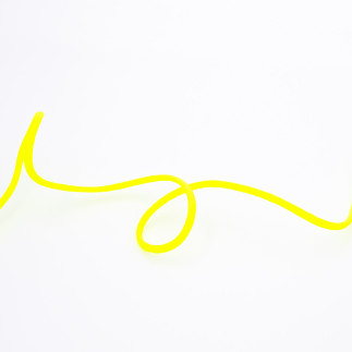Cordon tressé - 3 mm - jaune fluo (st101)
