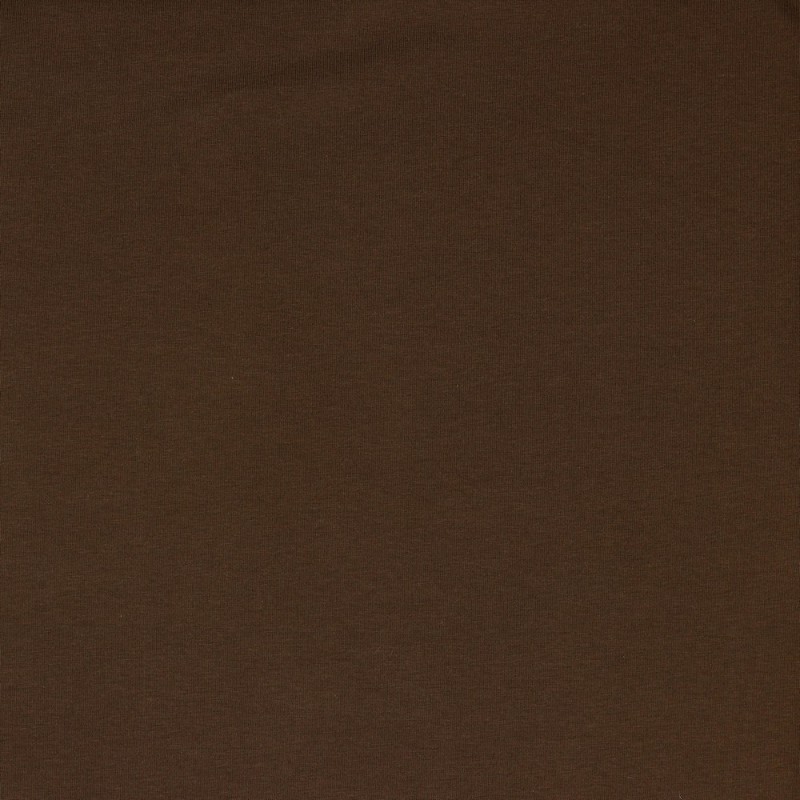 Bio french terry - uni brun (v)