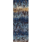 Lana Grossa - lala Berlin Rayé bleu clair / beige (02)