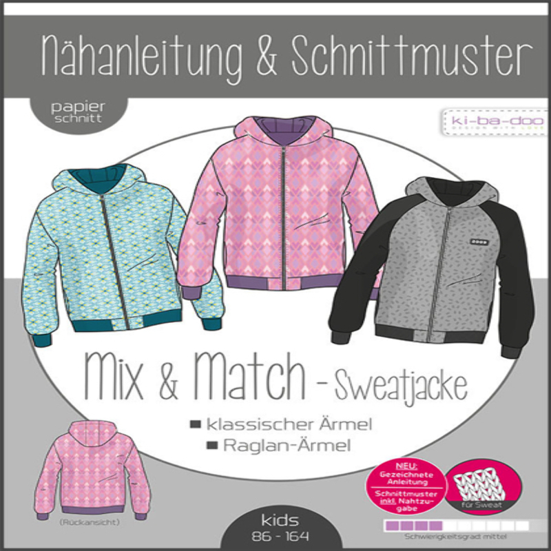 Ki-Ba-Doo children's mix & match sweatshirt jacket