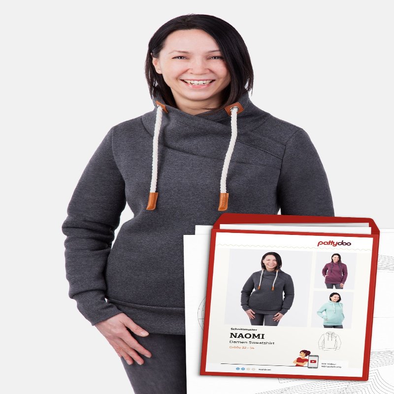 Pattydoo - Wrap-neck sweatshirt Naomi