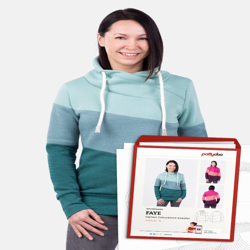 Pattydoo - sweat -shirt colorblock Faye