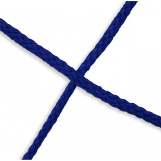 Cordon en coton cobalt 6 mm (qt)