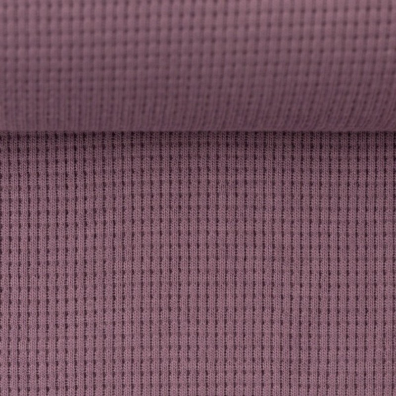 Jersey gaufré Clarissa mauve (645)