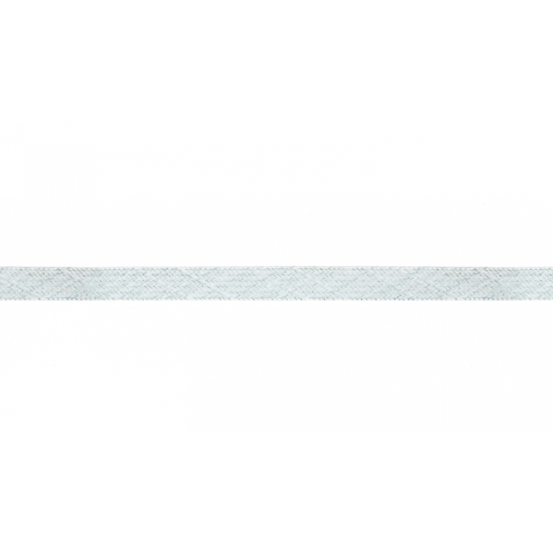 Flat cord Lurex - 8mm mint / silver