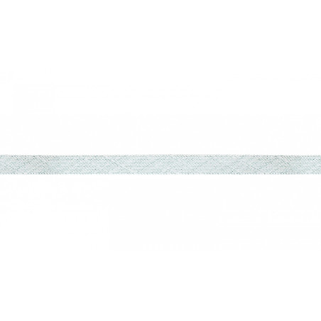 Cordon plat Lurex - 8 mm menthe / argent