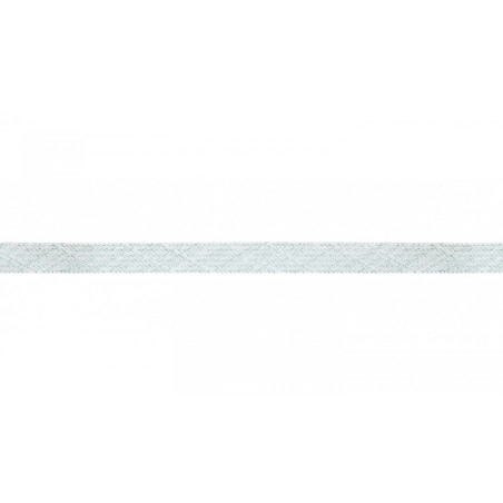 Flachkordel Lurex - 8mm mint / silber