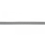 Cordon plat Lurex - 8 mm gris / argent