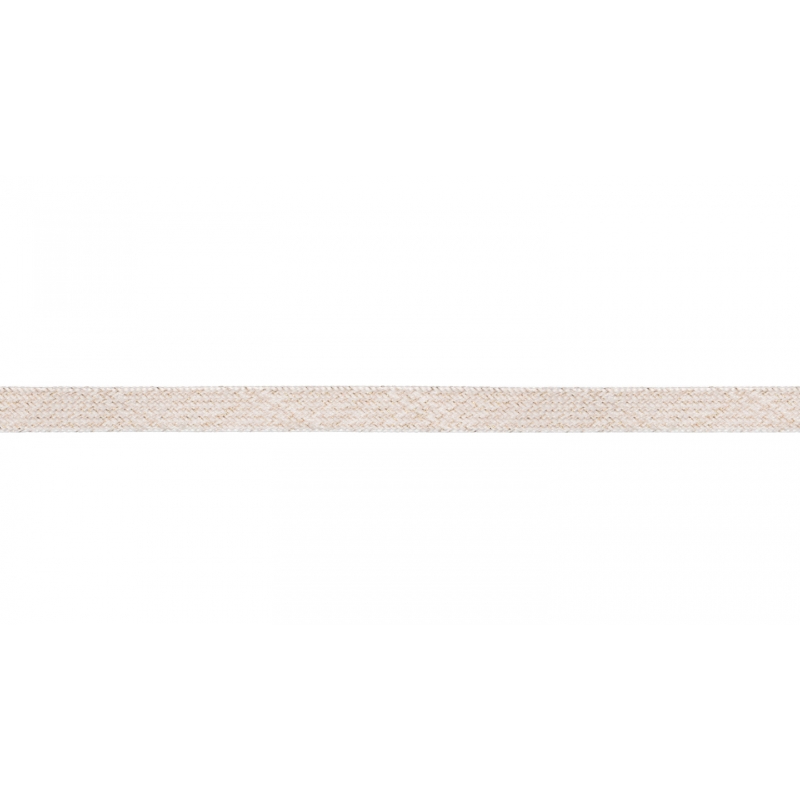 Cordon plat Lurex - 8 mm écru / doré