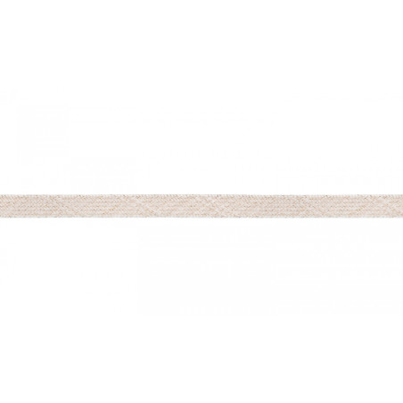Cordon plat Lurex - 8 mm écru / doré