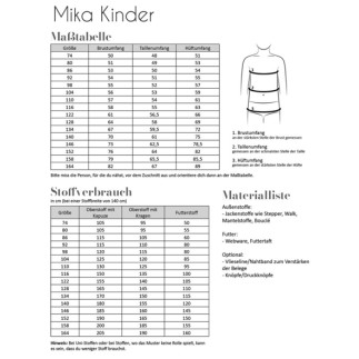 Fadenkäfer - Mika Mantel Kinder