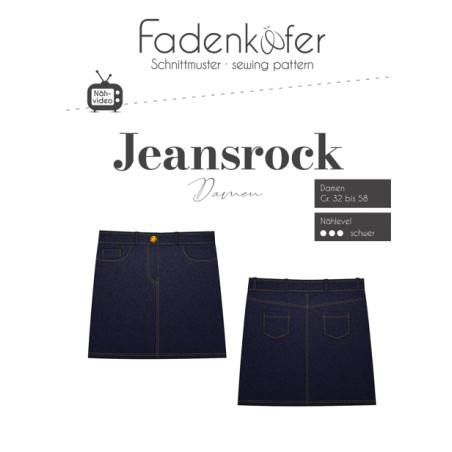 Fadenkäfer - Women's denim skirt