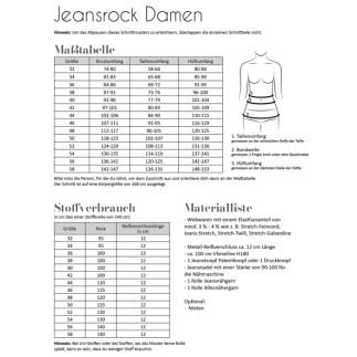 Fadenkäfer - Women's denim skirt