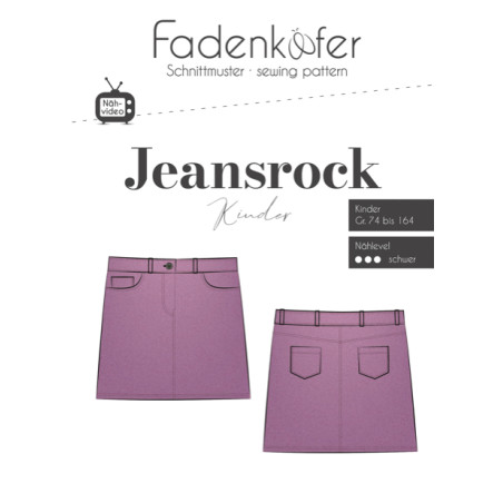 Fadenkäfer - jupe en jean pour enfants