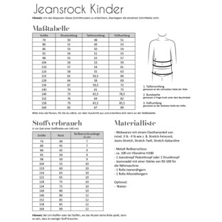 Fadenkäfer - Jeansrock Kinder