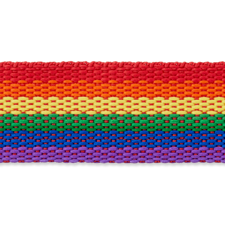 Gurtband 30mm - Regenbogen