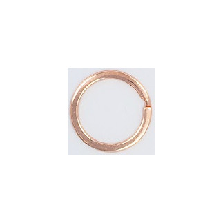 Round rose gold key ring
