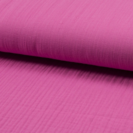 Musselin - Fuchsia Uni Enfant