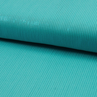 Mousseline - rayures lurex turquoise