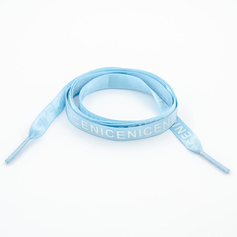 Ready-made satin cord 10mm - Nice light blue 120cm