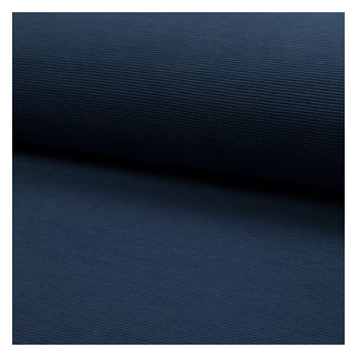 Jersey ottoman - bleu jean