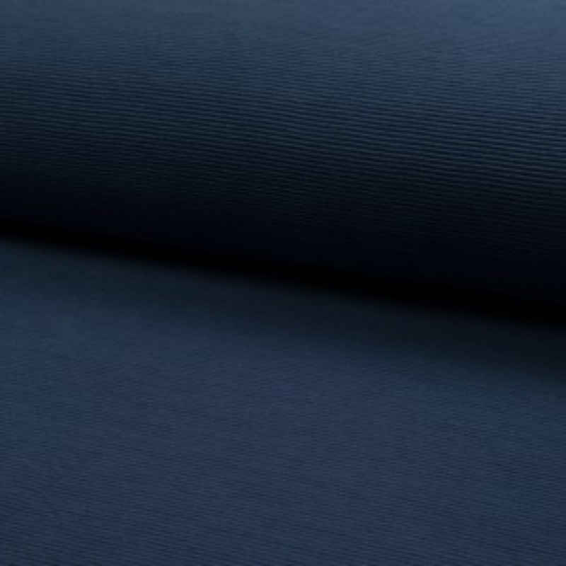 Jersey ottoman - bleu denim