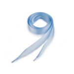 Cordon fini satin 19mm  - bleu clair 110cm