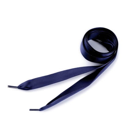 Cordon satin prêt à l'emploi 19 mm - bleu marine 110 cm