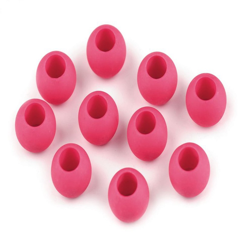 Grosslochperlen 10 x 12 mm - rose 1 Stk.