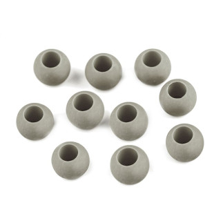 Grosslochperlen 10 x 12 mm - gray 1 pc.