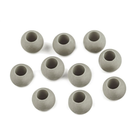 Grosslochperlen 10 x 12 mm - gray 1 pc.