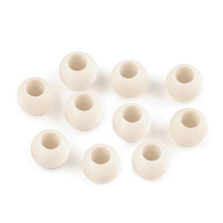 Grosslochperlen 10 x 12 mm - hellcreme 1 Stk.

Translation:
Grosshole beads 10 x 12 mm - cream white 1 pc.