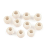 Large hole beads 10 x 12 mm - light cream 1 piece.