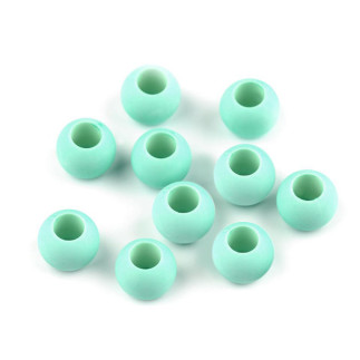 Grosslochperlen 10 x 12 mm - mint 1 Stk.  
Mint Grossloch Beads 10 x 12 mm - 1 pc.