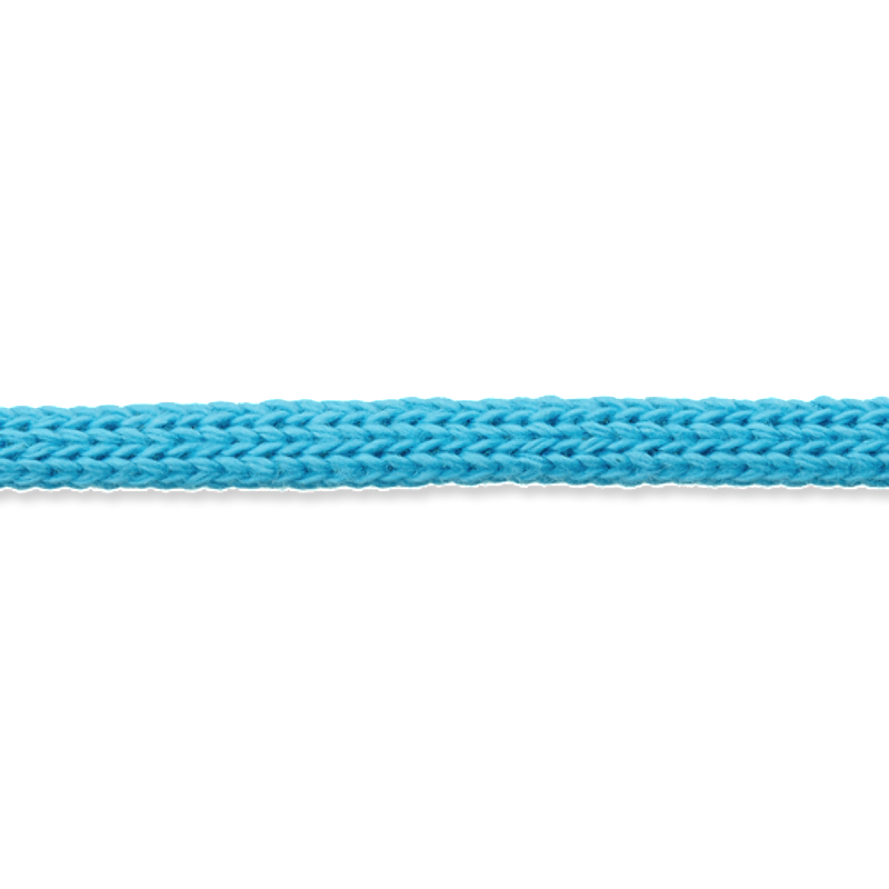 Cordon tricot coton tissé 4 mm turquoise (UK30)