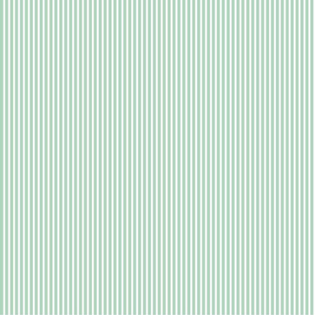 Cotton Popeline - Mint/White Stripe (v)