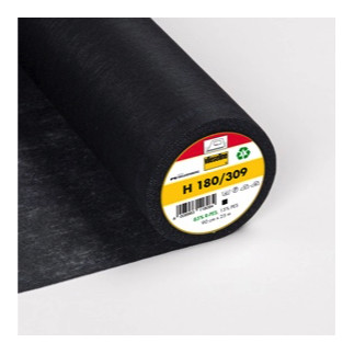 Iron-on interfacing H180 black