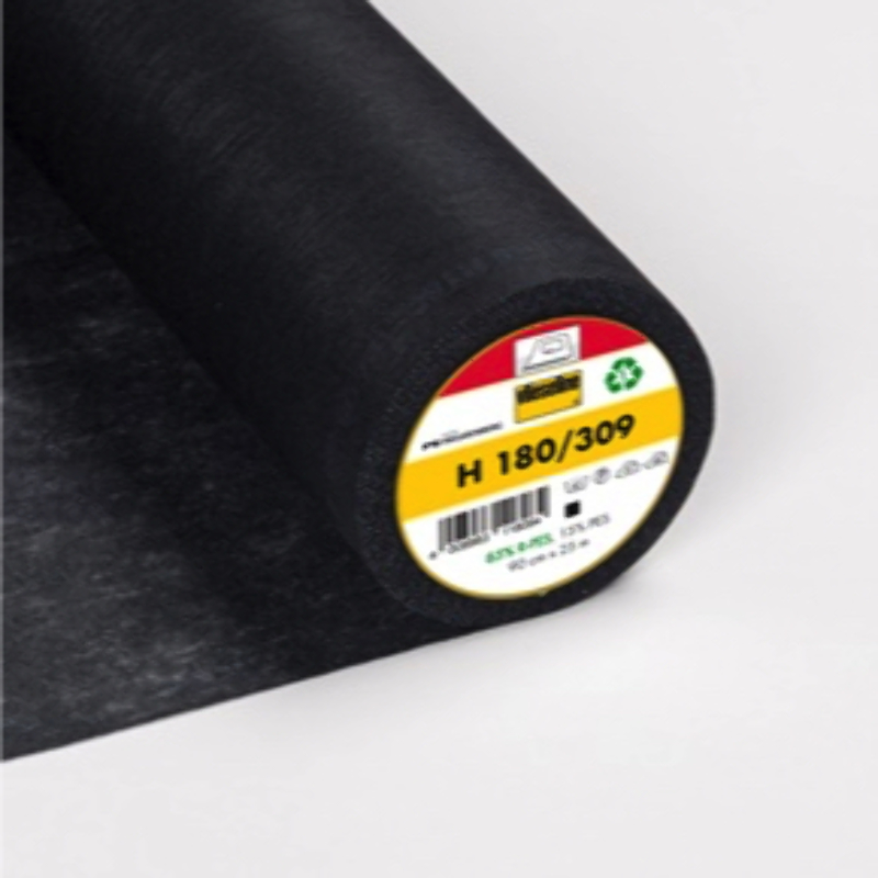 Iron-on interfacing H180 black