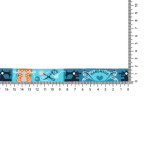 Woven ribbon - Handmade petrol