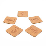 synthetic leather label XL - Urmeli - Unique Unicorn brown