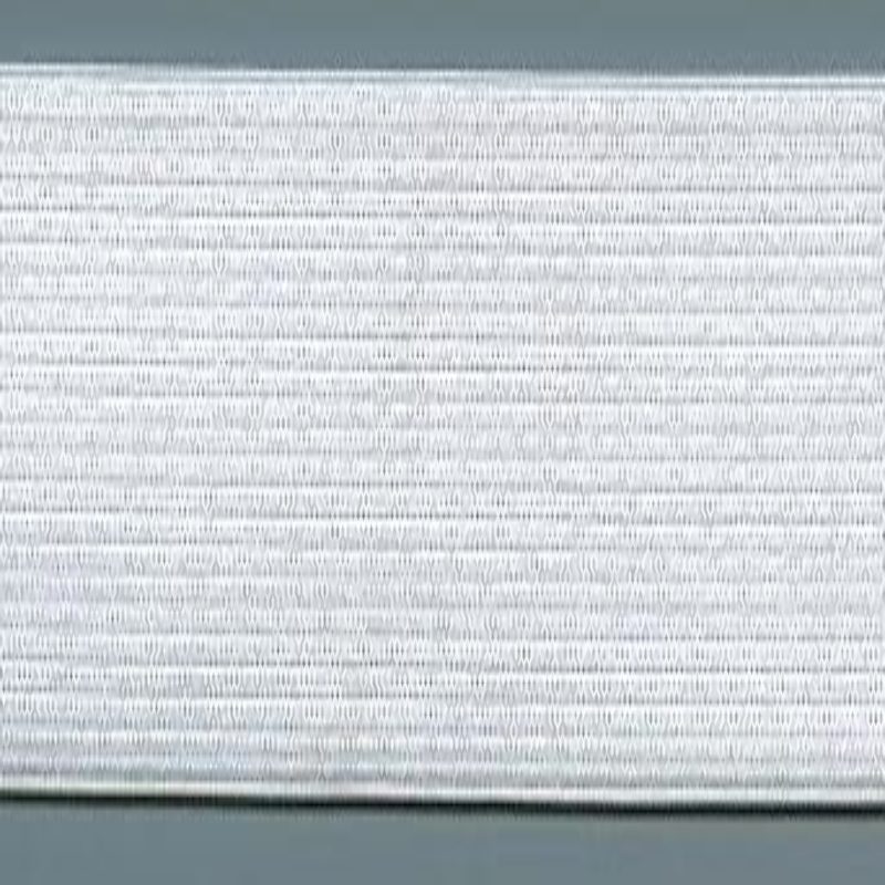 Elastic ribbon white 40mm