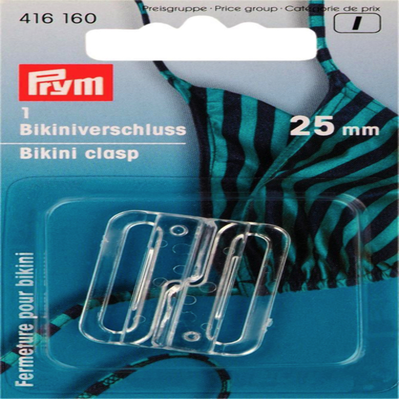 Prym Bikini Verschluss Kunststoff 25mm