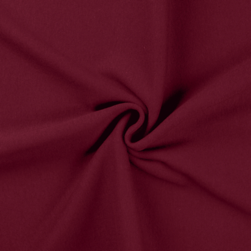 Bords côtes lisse rouge vin (qt)
